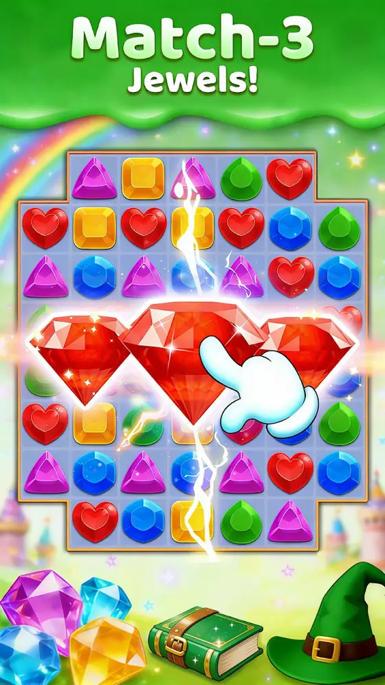 Jewel Craze: Match 3 Puzzle